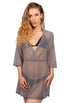 DEEP V-NECK BELL SLEEVE DRESS - BONDI